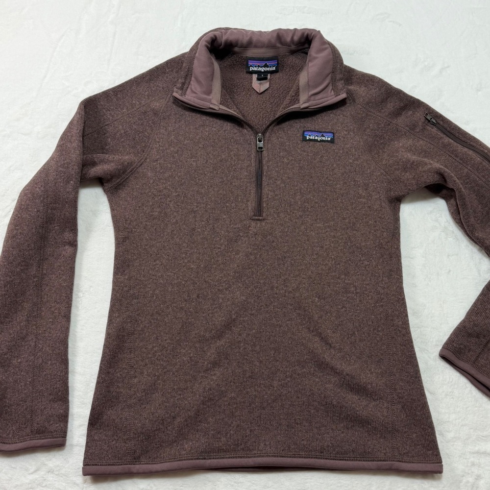 Patagonia Better Sweater 1/4 Zip Fleece Pullover Rosehip Red Small - Picture 4 of 7